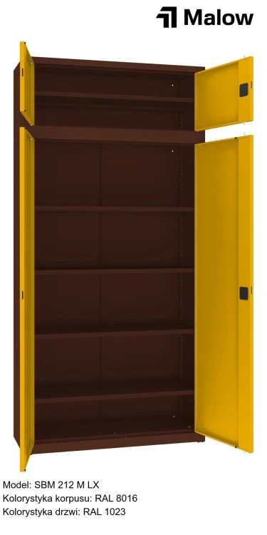 SBM 212 M LX Kolorystyka korpusu - RAL 8016 Kolorystyka drzwi - RAL 1023 (1).jpg