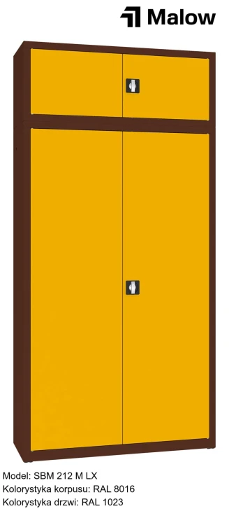 SBM 212 M LX Kolorystyka korpusu - RAL 8016 Kolorystyka drzwi - RAL 1023.jpg