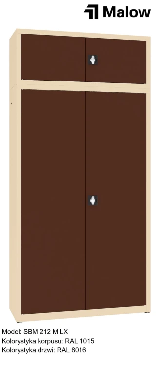SBM 212 M LX Kolorystyka korpusu - RAL 1015 Kolorystyka drzwi - RAL 8016.jpg