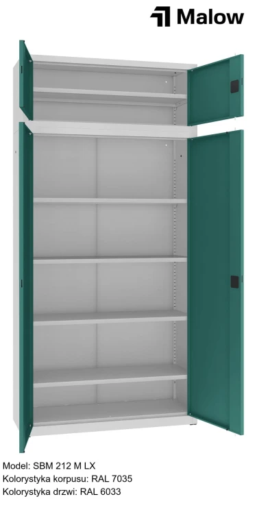 SBM 212 M LX Kolorystyka korpusu - RAL 7035 Kolorystyka drzwi - RAL 6033 (1).jpg