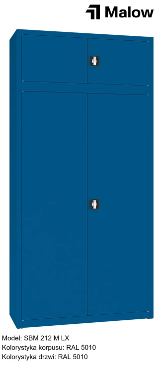 SBM 212 M LX Kolorystyka korpusu - RAL 5010 Kolorystyka drzwi - RAL 5010.jpg