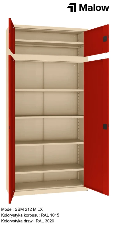 SBM 212 M LX Kolorystyka korpusu - RAL 1015 Kolorystyka drzwi - RAL 3020 (1).jpg