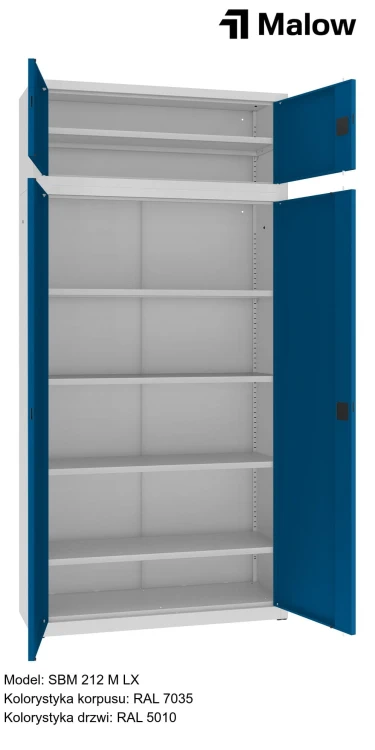SBM 212 M LX Kolorystyka korpusu - RAL 7035 Kolorystyka drzwi - RAL 5010 (1).jpg