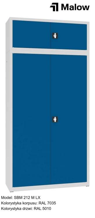 SBM 212 M LX Kolorystyka korpusu - RAL 7035 Kolorystyka drzwi - RAL 5010.jpg
