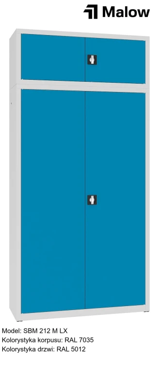 SBM 212 M LX Kolorystyka korpusu - RAL 7035 Kolorystyka drzwi - RAL 5012.jpg