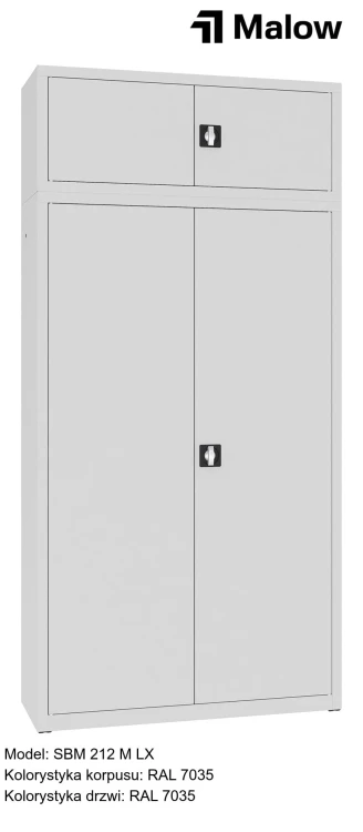 SBM 212 M LX Kolorystyka korpusu - RAL 7035 Kolorystyka drzwi - RAL 7035.jpg