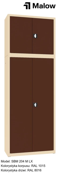 SBM 204 M LX Kolorystyka korpusu - RAL 1015 Kolorystyka drzwi - RAL 8016.jpg