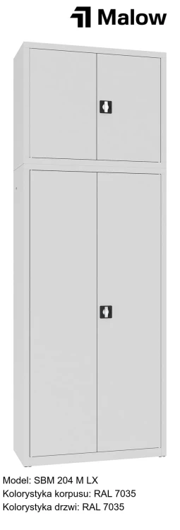 SBM 204 M LX Kolorystyka korpusu - RAL 7035 Kolorystyka drzwi - RAL 7035.jpg