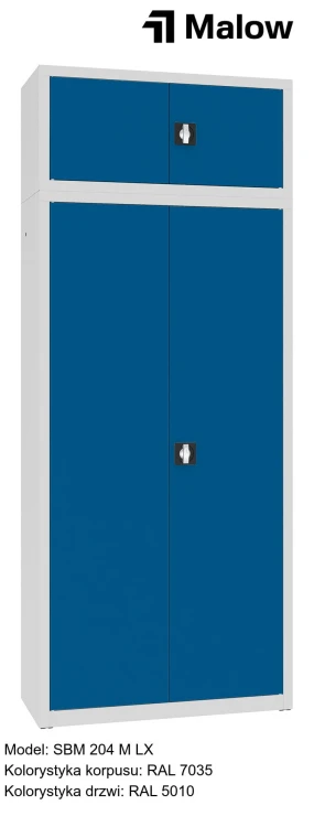 SBM 204 M LX Kolorystyka korpusu - RAL 7035 Kolorystyka drzwi - RAL 5010.jpg