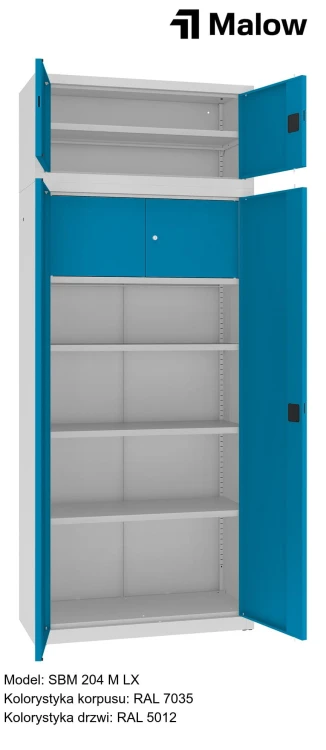 SBM 204 M LX Kolorystyka korpusu - RAL 7035 Kolorystyka drzwi - RAL 5012 (1).jpg
