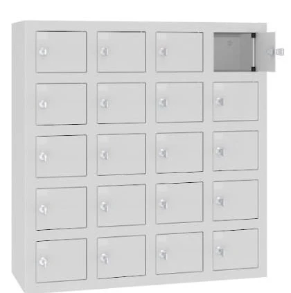 Szafa-na-telefon-20-skrytkowa-z-mozliwoscia-ladowania-telefonow-WSSV20-BHP-MALOW-78cm-75cm-otwarte-drzwi.jpg