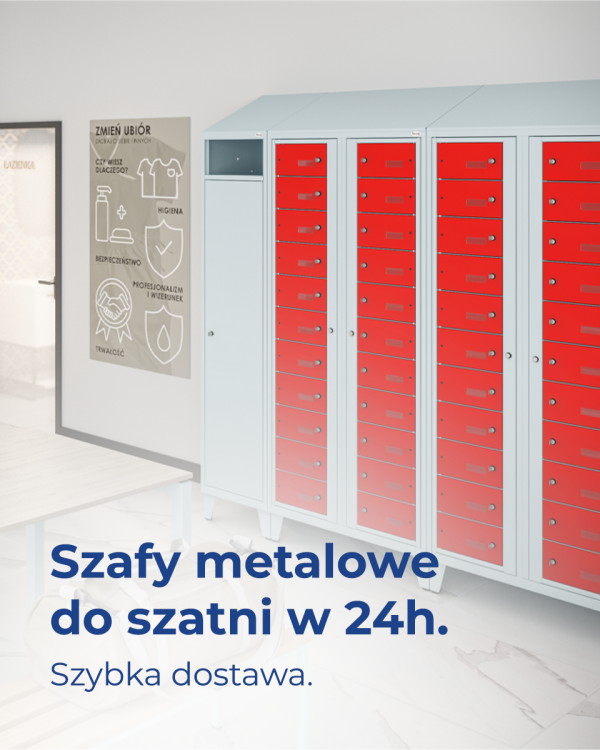 Szafy metalowe do szatni