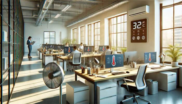 Maksymalna temperatura w biurze – ile może wynosić?